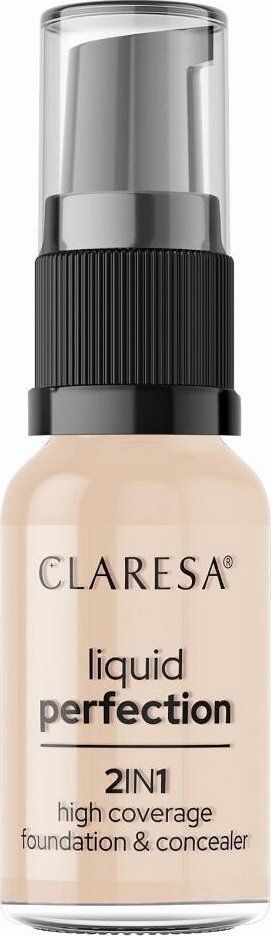 Claresa Claresa Liquid Perfection 2w1 102 Warm Medium 18g