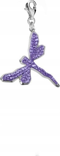 Radziszewska Jewellery Srebrny Charms WAŻKA kryształy DEDYKACJA GRATIS