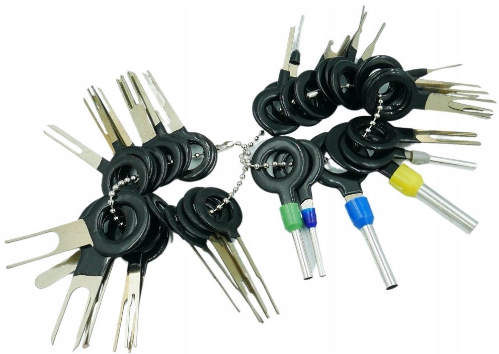 KLUCZE DO PINÓW KLUCZE DO DEMONTAŻU PINÓW WYJMAKI DO KOSTEK ZESTAW 38 SZT