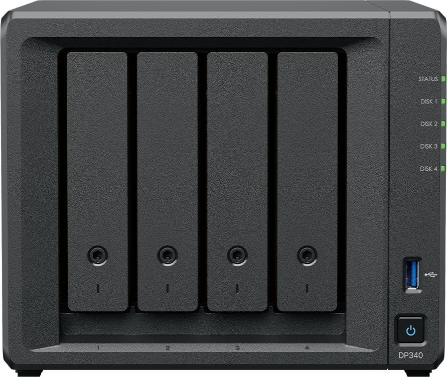 SYNOLOGY DP340 Backup Solution 4 Sockets AMD Ryzen Embedded R1600 16GB Memory