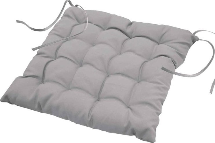 Douceur d`Interieur PODUSZKA NA KRZESŁO ESSENTIEL - SZARA 40x40