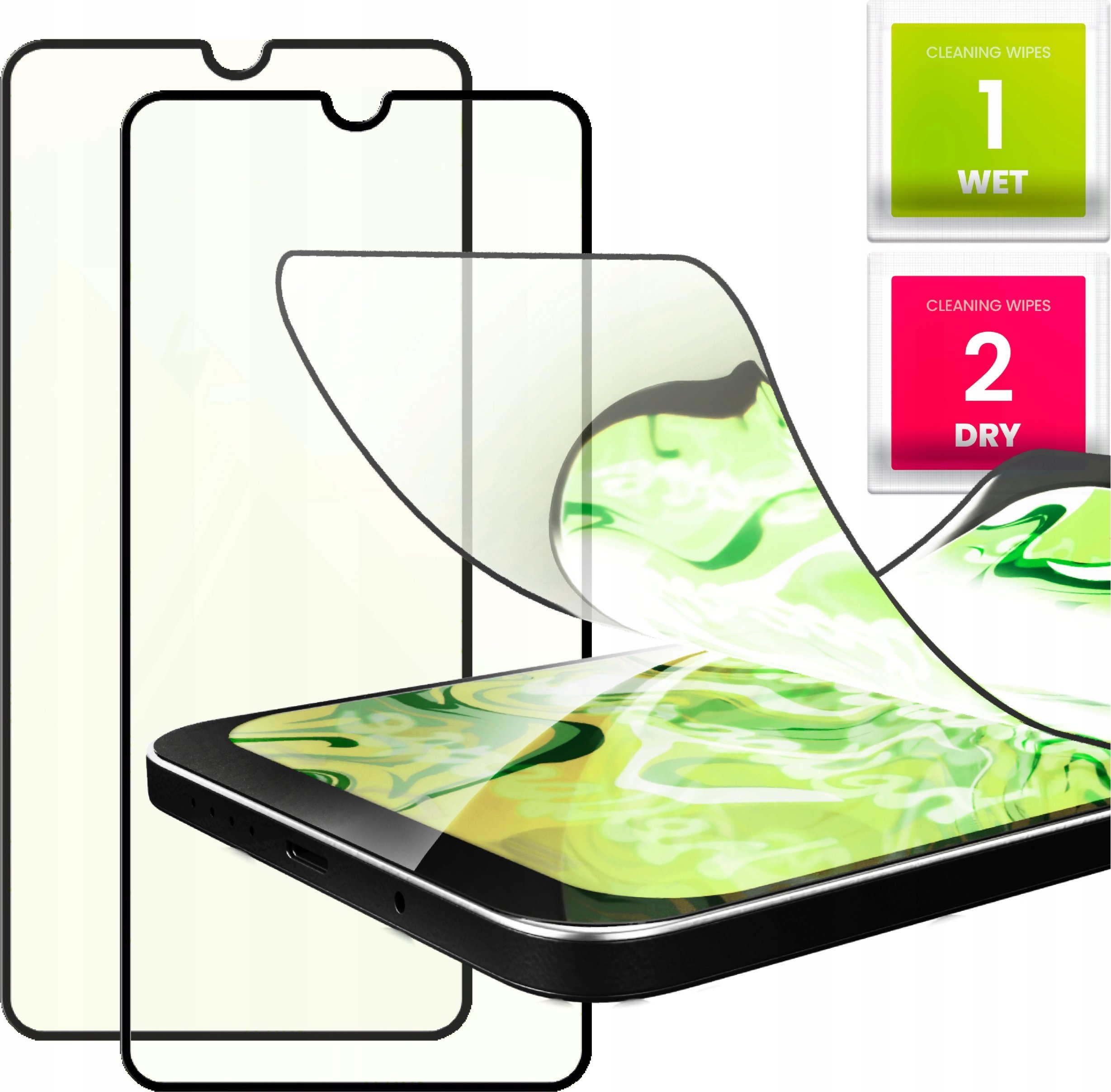 Hello Case 2x Szkło Hybrydowe do Samsung Galaxy A23 / M23 5G (szybka 9H,na cały ekran)