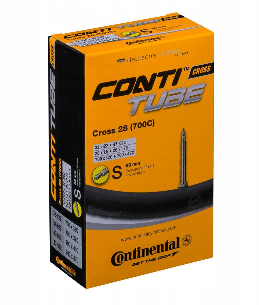 CONTINENTAL Cross Tube 700 x 32-47c (32-47x622) Presta (Removable core) 60 mm