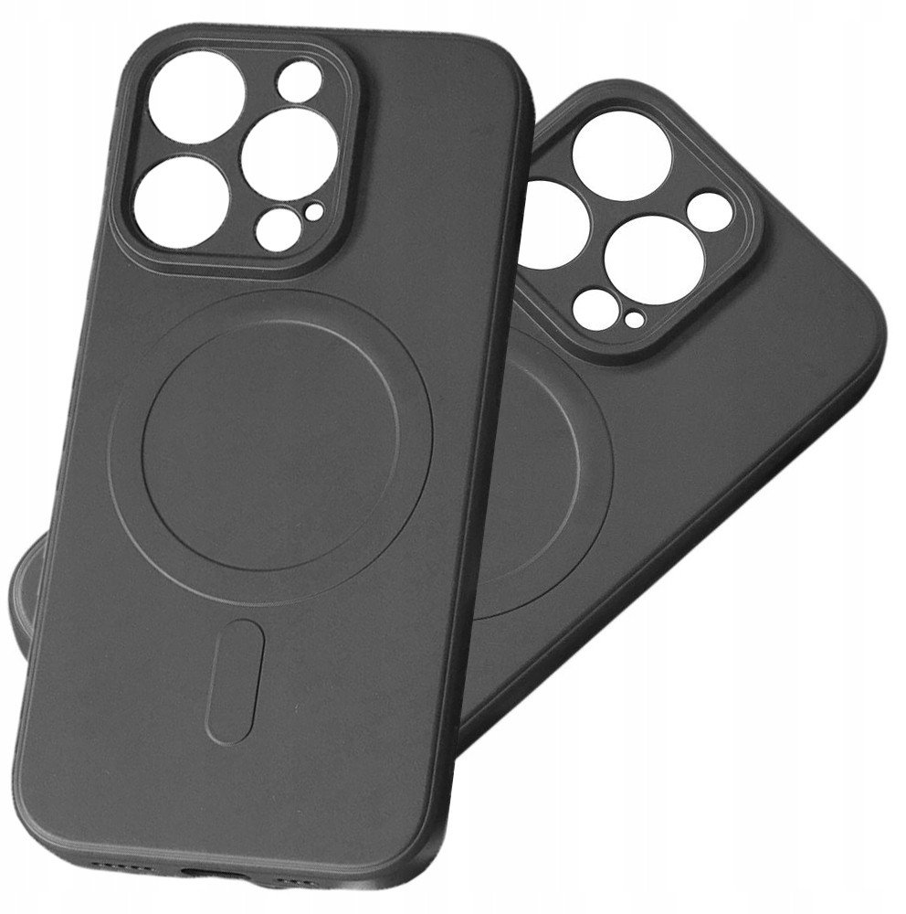 SILIKONOWE ETUI KOMPATYBILNE Z MAGSAFE DO IPHONE 15 PRO SILICONE CASE - CZARNE