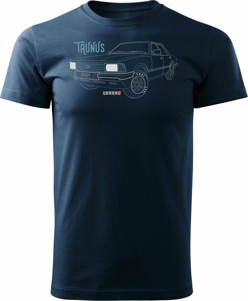Topslang Koszulka z samochodem Ford Taunus męska granatowa REGULAR M