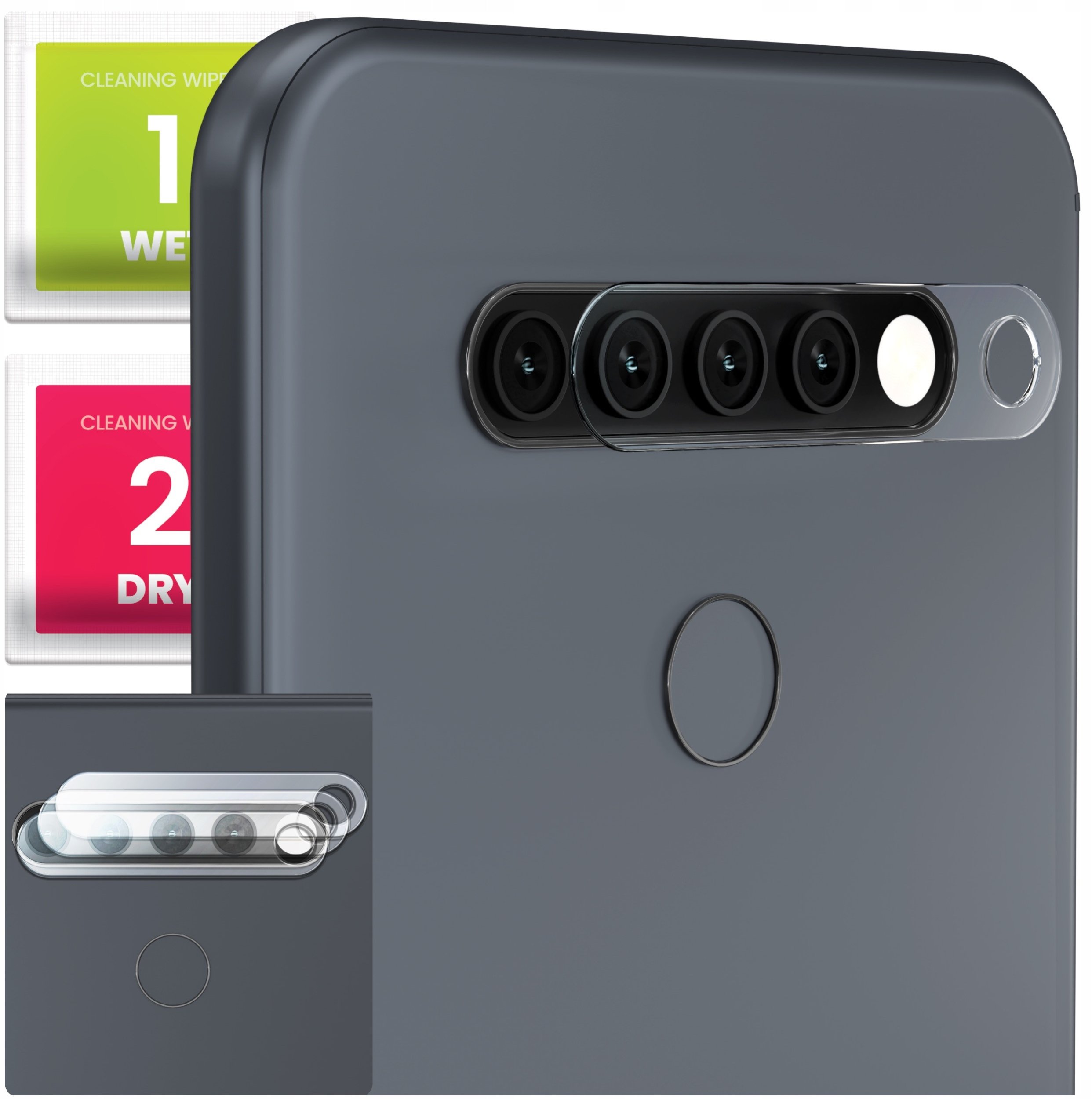 3-PAK Szkło Na Aparat Do LG K41s / K51s (Hartowane, Ochronne, Na Obiektyw)