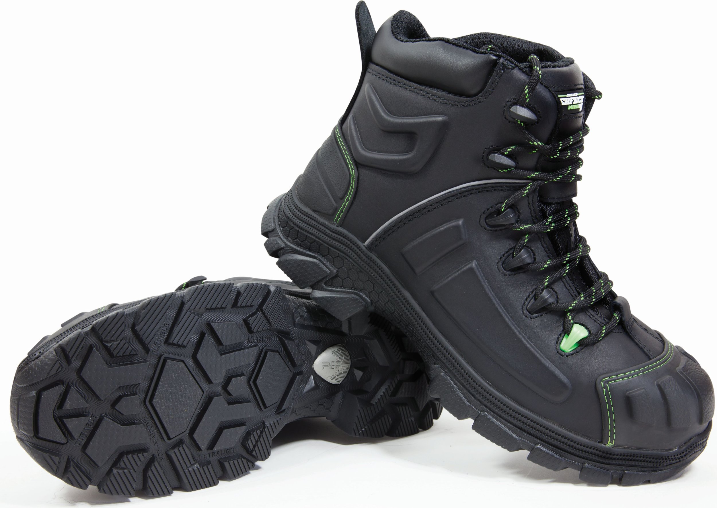 Stalco TRZEWIK ROBOCZY SKÓRZANY OBUWIE BEZPIECZNE PODNOSEK KOMPOZYT WKŁADKA KEVLAR PODESZWA OLEJOODPORNA ANTYELEKTROSTATYCZNA ODBLASKI HULK S3 SRC 44