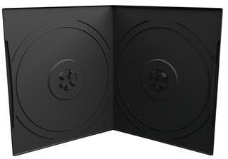 MediaRange DVD-Leerhülle für 2 Dics 7mm Taschenformat schw