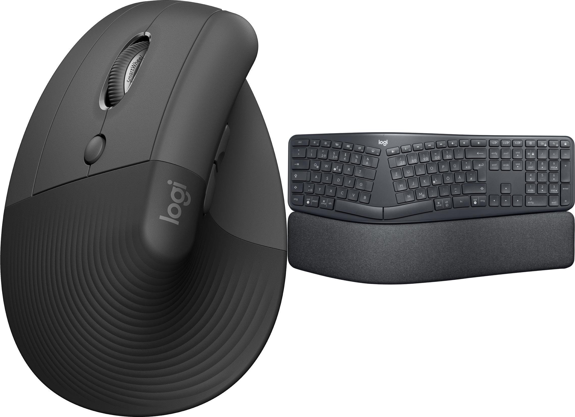 Mysz Logitech Lift Graphite Left (910-006474) + Ergo K860 (920-010108)