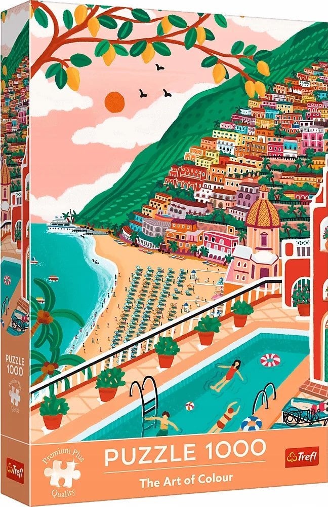 Trefl Puzzle Premium Plus Quality - The Art of Colour: Positano, Włochy 1000 elementów (10895)