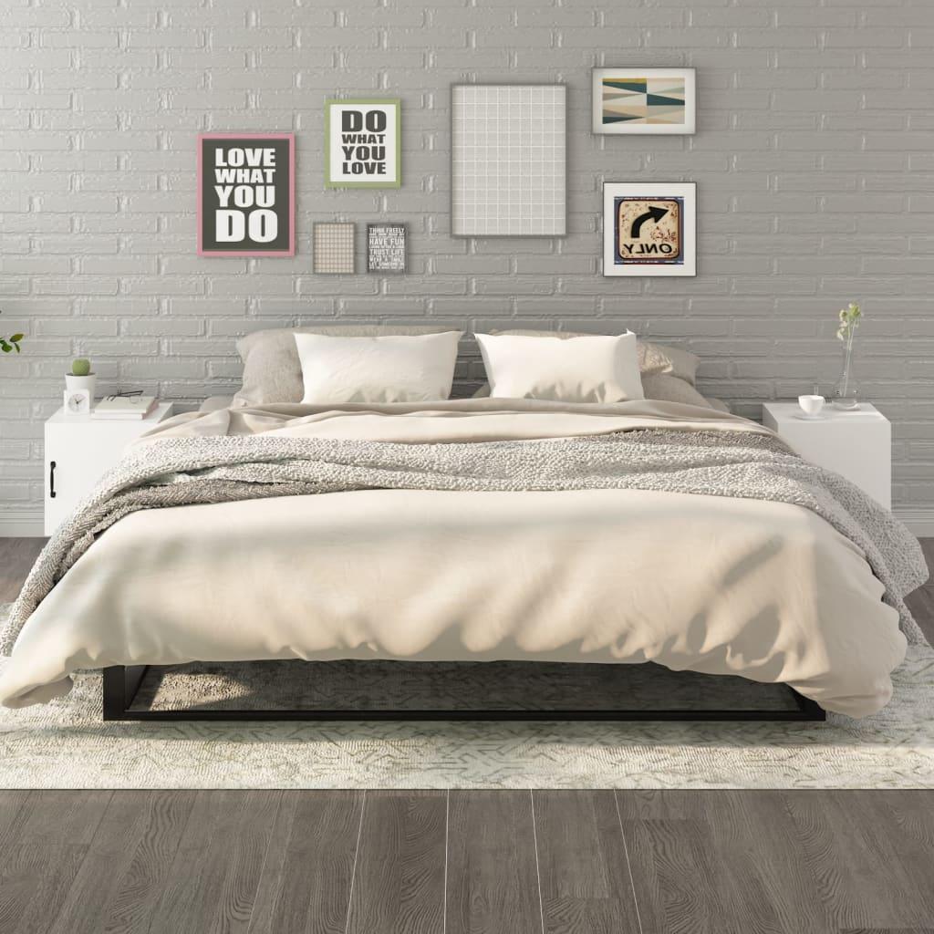 vidaXL vidaXL Szafki nocne, 2 szt., białe, materiał drewnopochodny