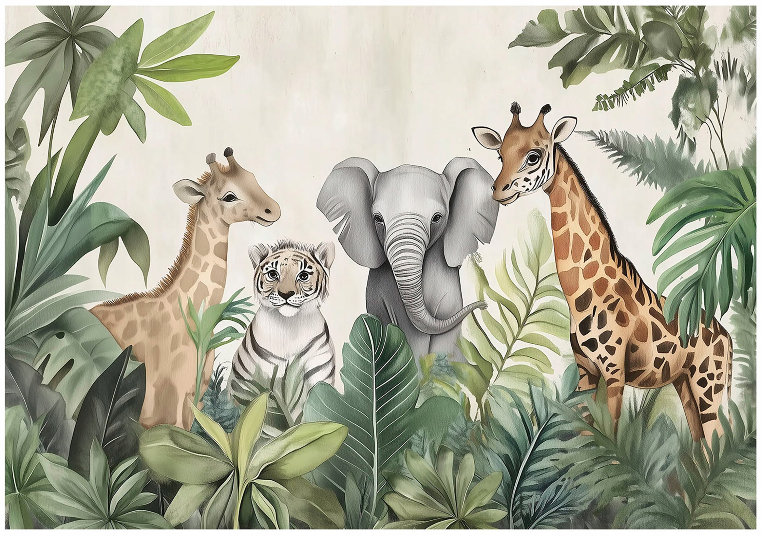Fototapeta Dla Dzieci Zwierzęta Dżungla Tapeta Do Pokoju Dziecka 400X280