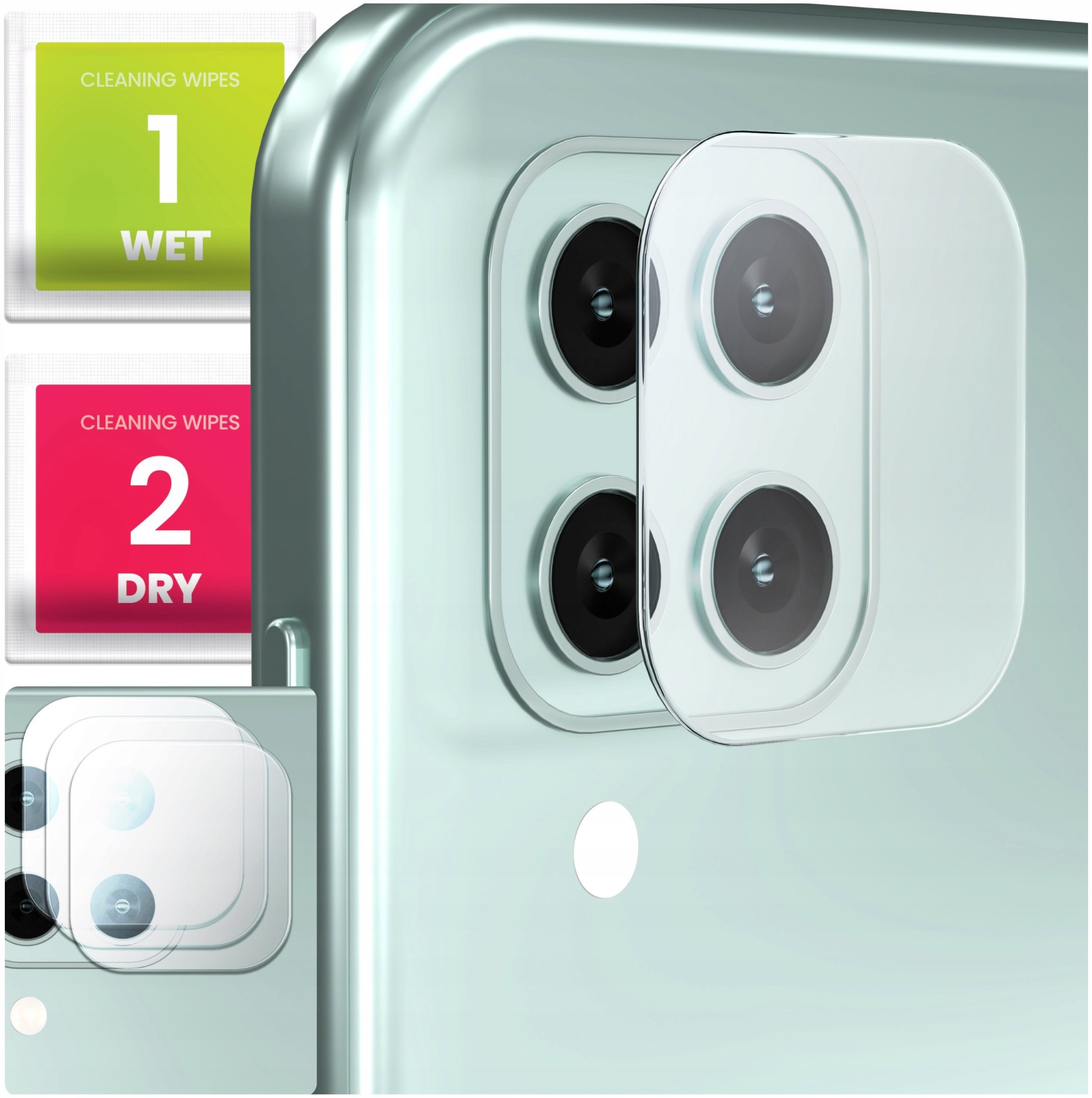 3-PAK Szkło Na Aparat Do Samsung Galaxy M33 5G (Hartowane, Na Obiektyw, 9H)