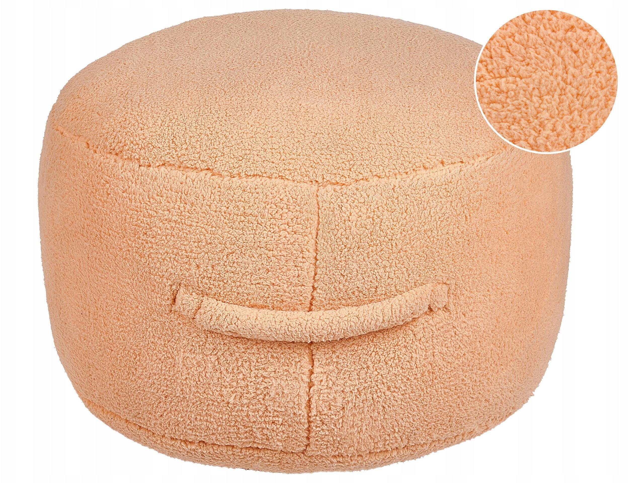 Beliani Puf 50 x 50 x 30 cm pomarańczowy ADLANA