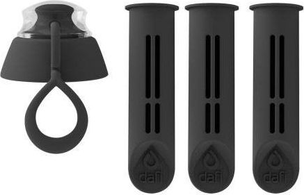 Wkład filtrujący Dafi do butelki + zakrętka Antracyt 3 szt.