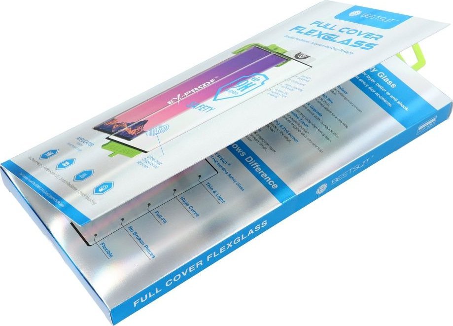 Bestsuit Szkło hybrydowe Bestsuit Flexible 5D Full Glue do Xiaomi 13 Pro czarny (Hot Bending)