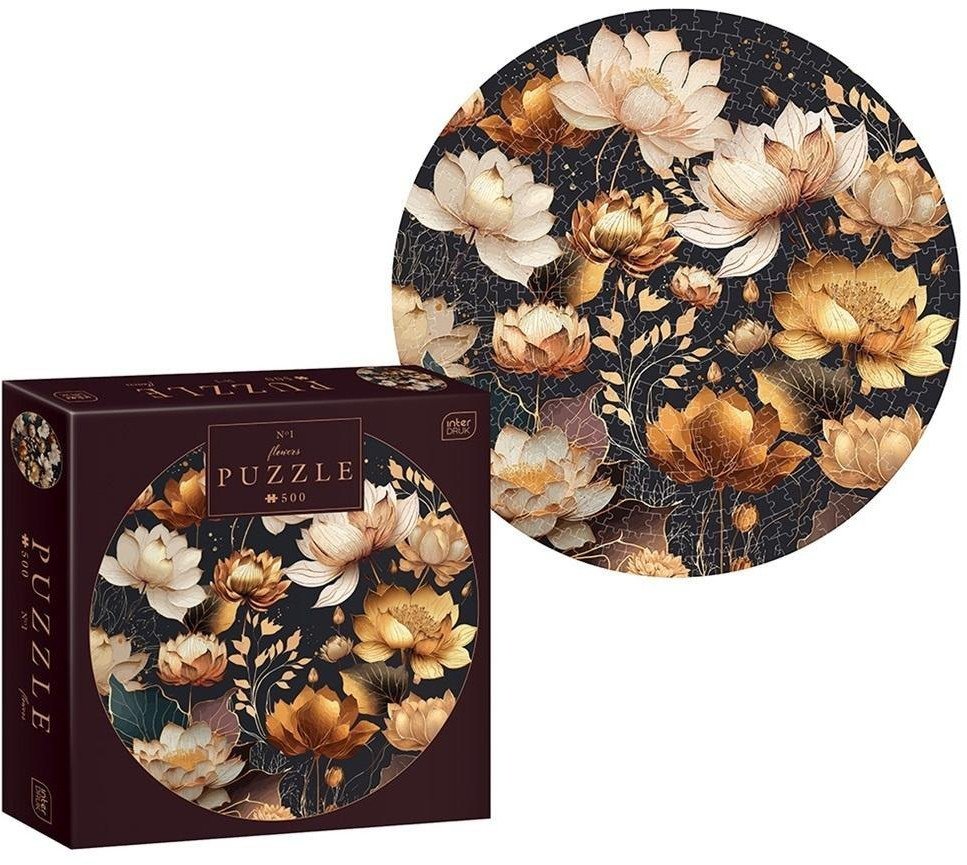 Puzzle 500 Round Flowers 1