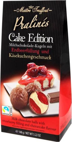 MaitreTruffout MaitreTruffout Pralinen Cake Edition Pralinki Sernikowo-Truskawkowe 148 g