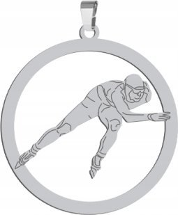 Radziszewska Srebrna Zawieszka Panczenista GRAWER GRATIS