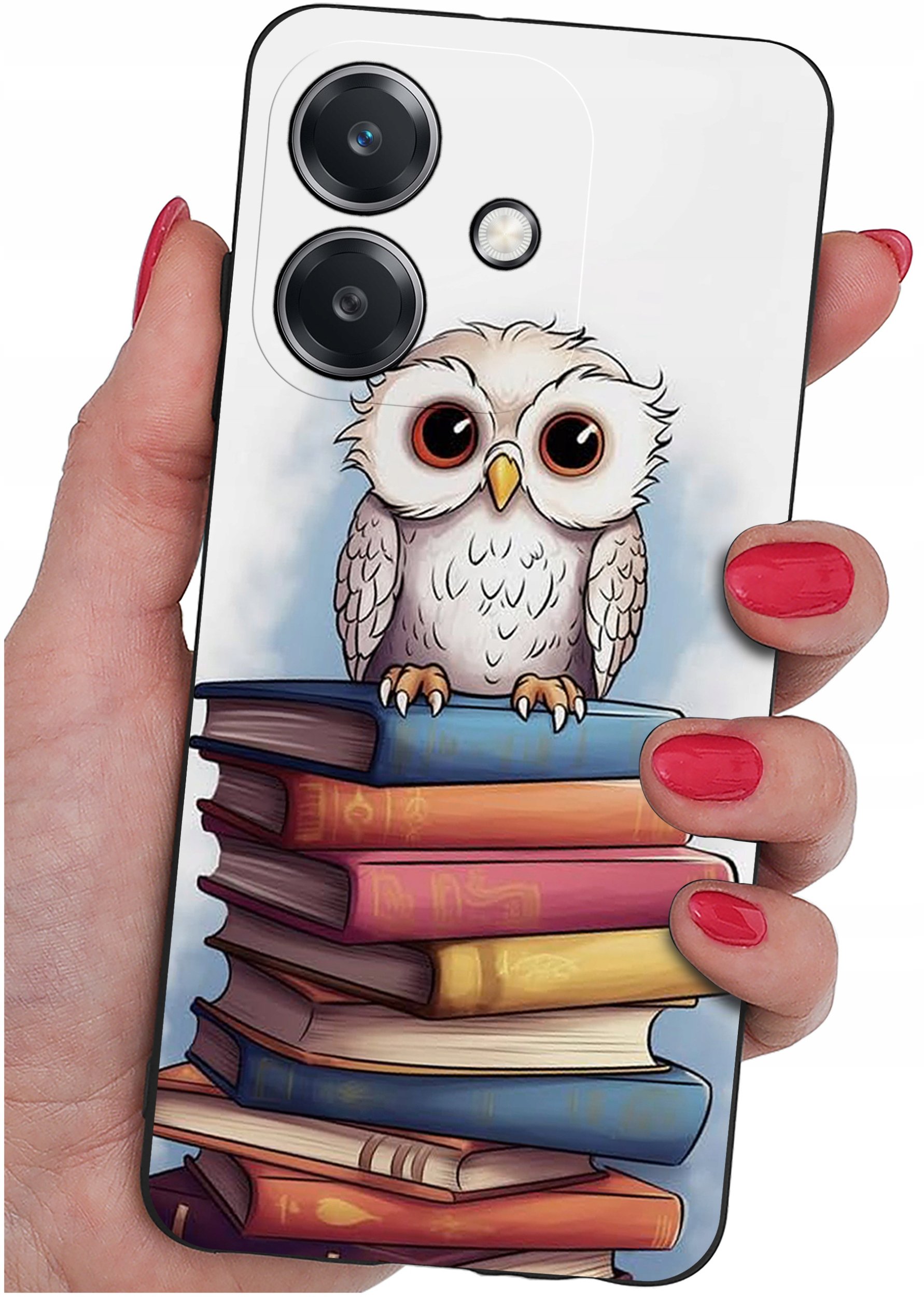 Etui do Oppo A40 | A40M | WZORY | SILIKONOWE MATT SZKŁO 9H