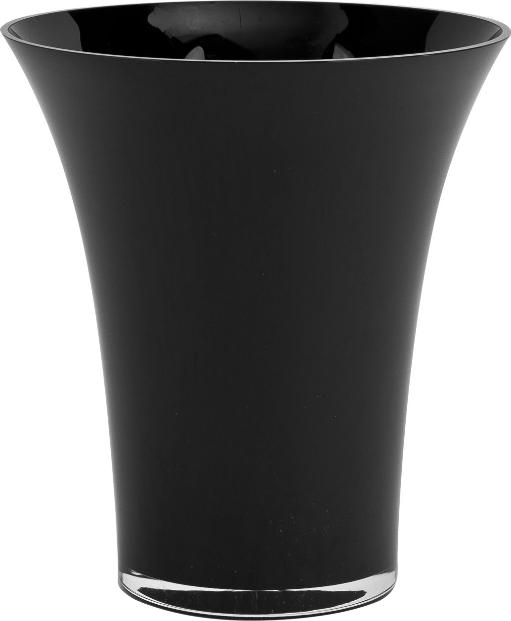 Art-Pol Wazon szklany czarny 22 cm Art-Pol