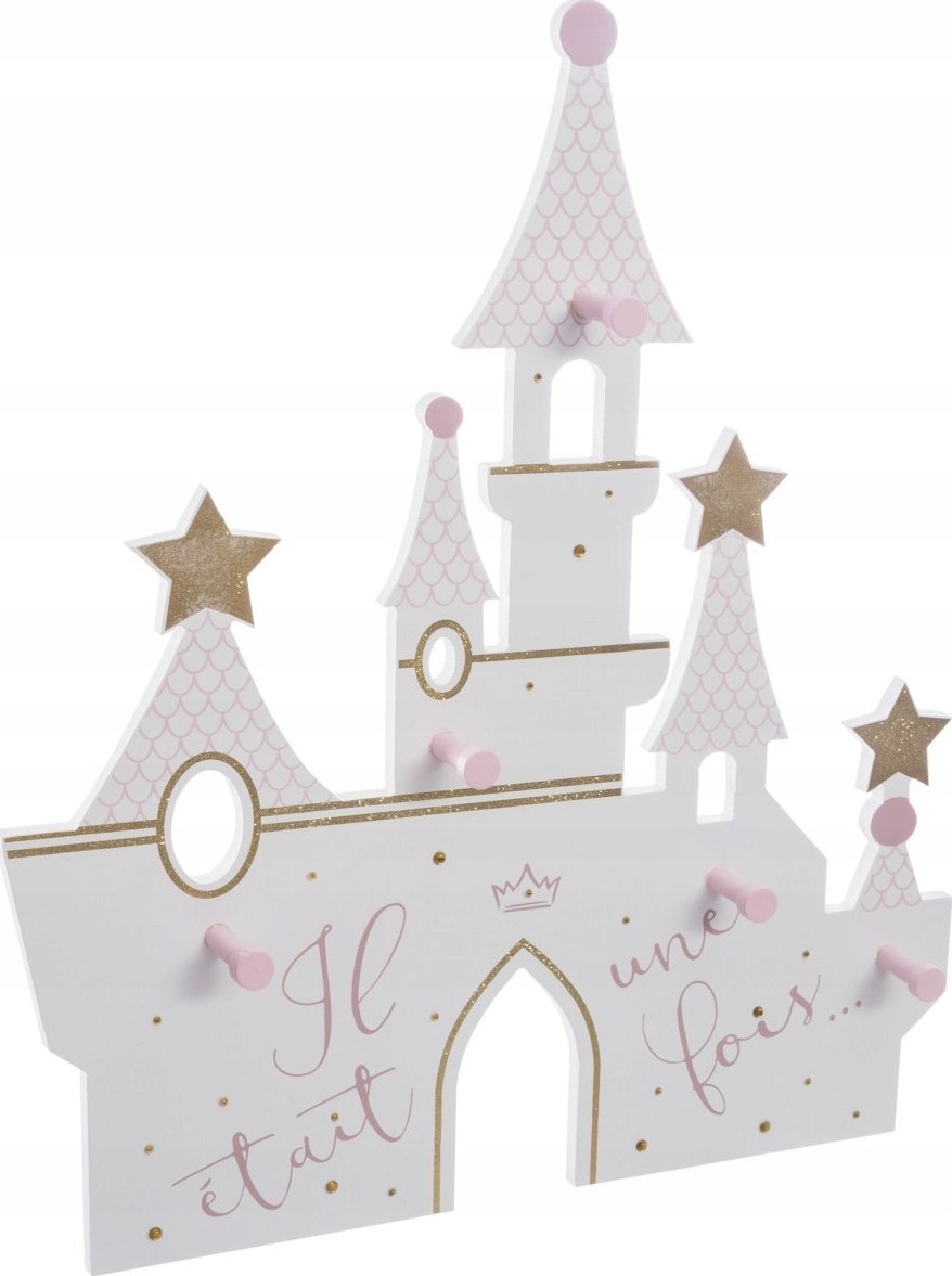 Atmosphera Wieszak do pokoju dziecka ZAMEK, 5 haczyków, 45 cm