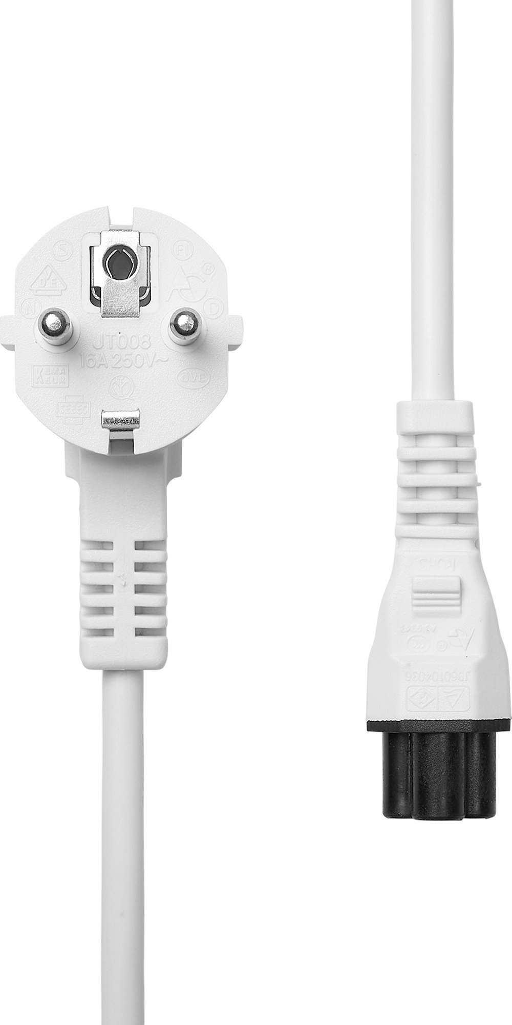 Kabel zasilający ProXtend ProXtend Power Cord Schuko Angled to C5 5M White