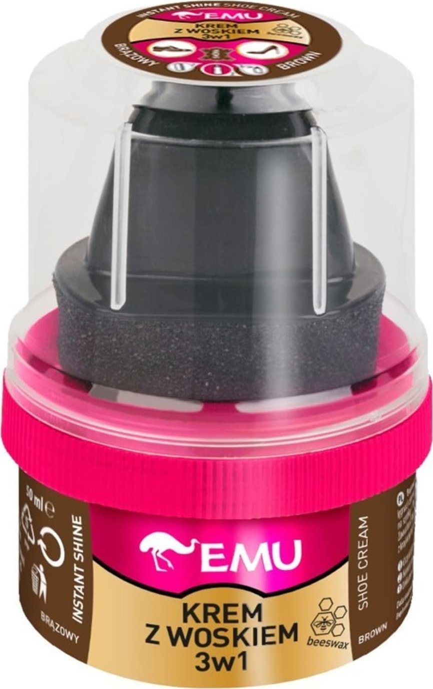 Vaco EMU Krem do butów z woskiem 3w1 - brązowy 50ml