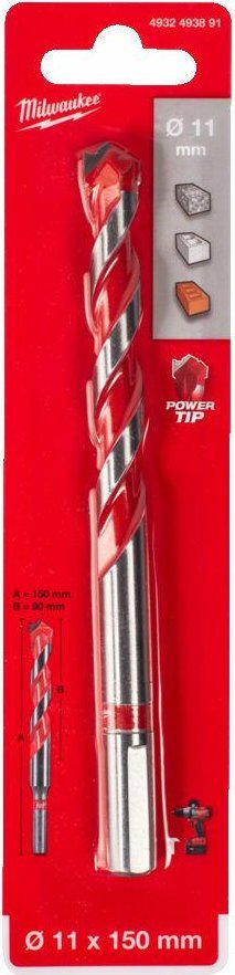 Wiertło Milwaukee MILWAUKEE WIERTŁO DO BETONU TCT 11x150mm PREMIUM