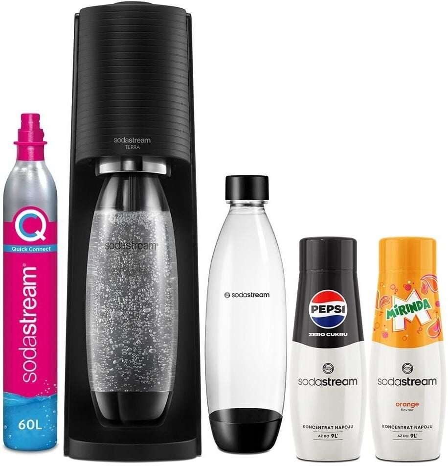 Saturator Sodastream Terra Black Set