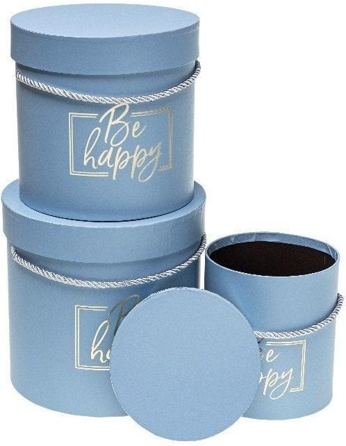 Pudełko Flower Box 3szt niebieski ROZETTE