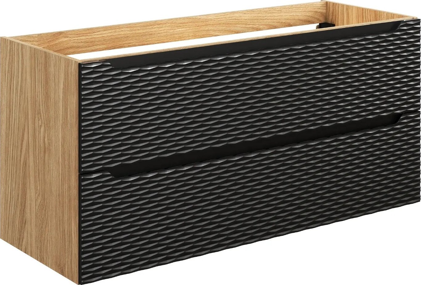 Comad Szafka pod umywalkę OCEAN BLACK 82-120-2S 120cm dąb olejowany/czarna COMAD
