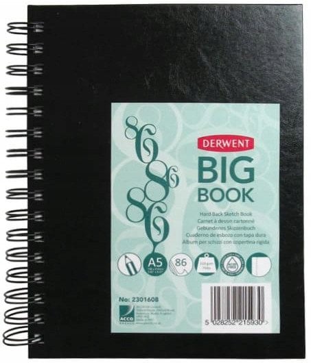 Derwent A5 Wireò Skitsebog - 86 sider - 110gram - Microperforeret