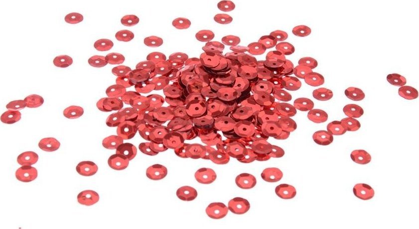 Cekiny dekoracyjne czerwone