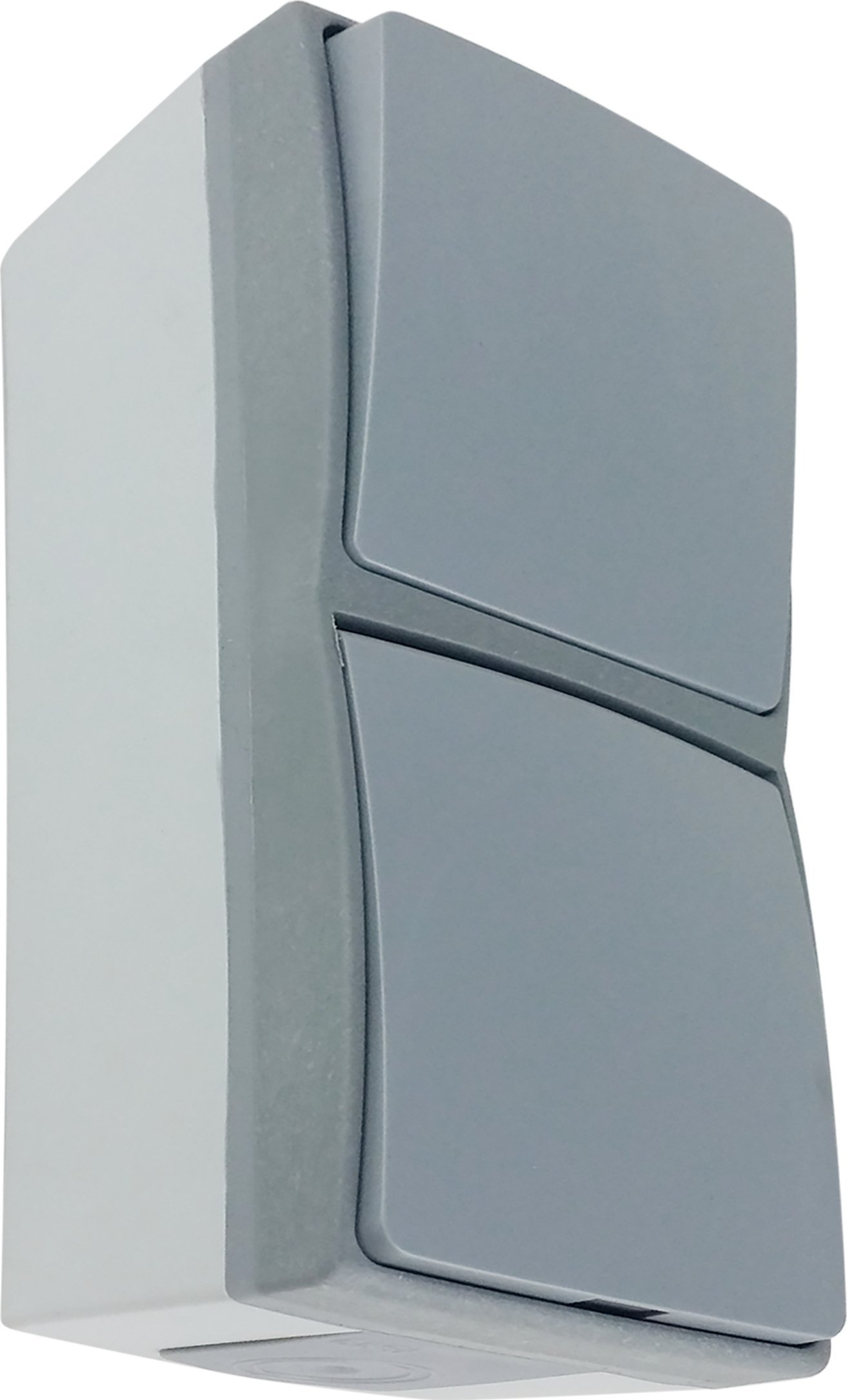 Orno Łącznik jednobiegunowy + Gniazdo 2P+Z AQUATIC PRO IP 55 szaro-grafitowe