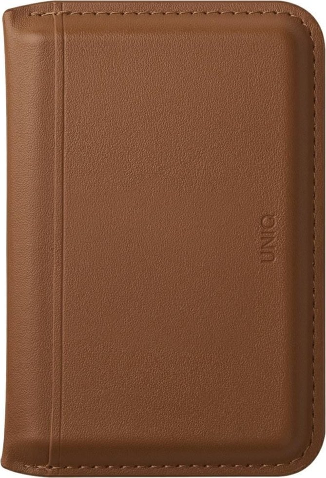 Magnetyczny portfel RFID UNIQ Lyden DS stojak na telefon karmelowy