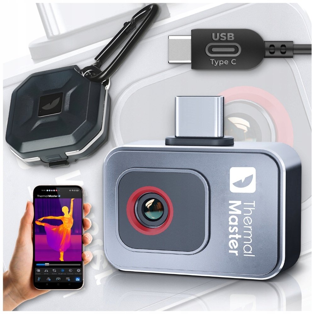Kamera Termowizyjna HD InfiRay P2 Thermal Master Miniaturowa USB C + Etui
