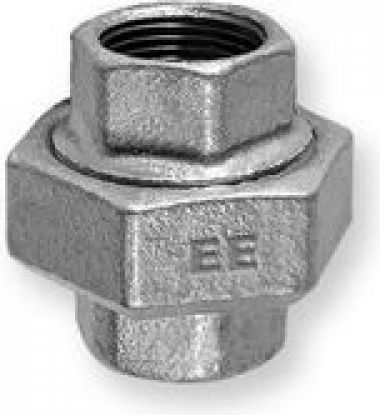 Odlewnia Zawiercie Dwuzłączka płaska z uszczelką bez rantu 1" ocynkowana nr 48oru (5907791622839)