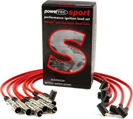 Powertec Przewody zapłonowe RENAULT CLIO SPORT PH2 2.0L 01-04 Czerwone