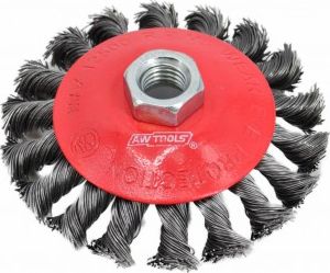 AWTools szczotka stożkowa skręcana 100mm M14 (AW55135)