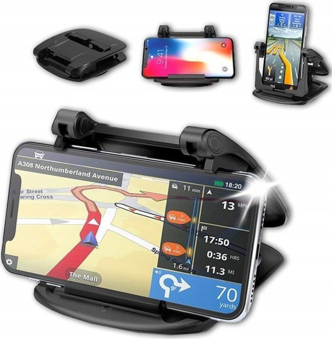 SUPERO Uchwyt samochodowy na telefon, do GPS Supero Car Dashboard Mount For Phone czarny