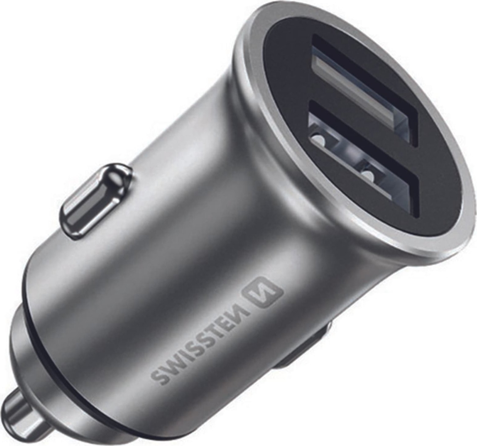 Ładowarka Swissten Ładowarka samochodowa SWISSTEN 24W, 2-portowy, USB-A