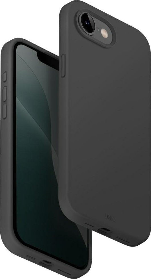 Etui UNIQ Lino do iPhone 16e (2025) Magclick Charging szary