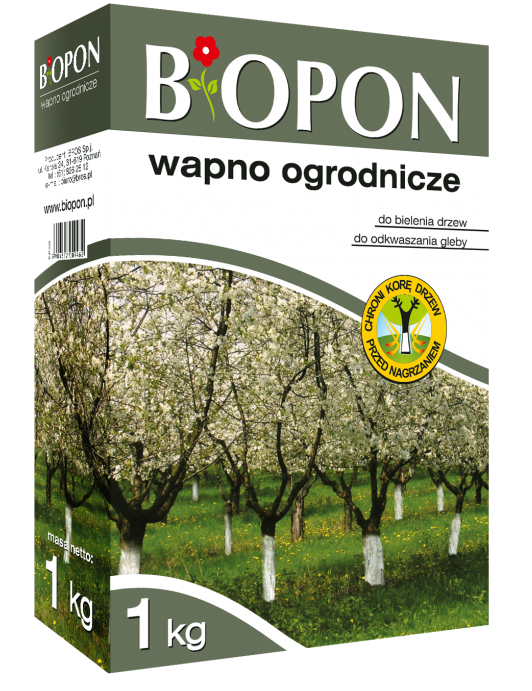 Biopon Wapno do bielenia i odkwaszania gleby 1kg (1164)