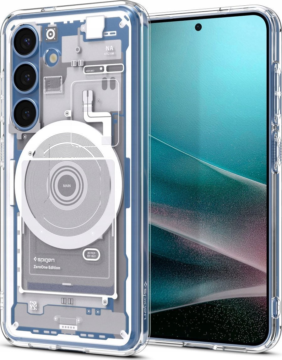 Etui Spigen Ultra Hybrid Mag MagSafe do Samsung Galaxy S25 biały