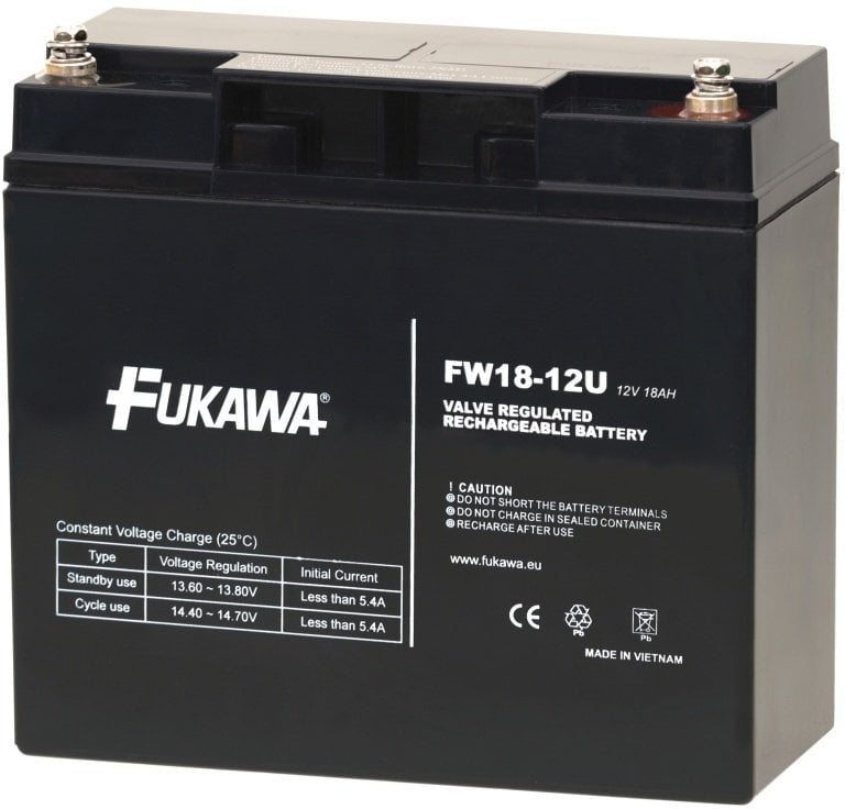 Fukawa Baterie - FW 18-12 U (12V/18Ah - M5), żywotność 5 lat