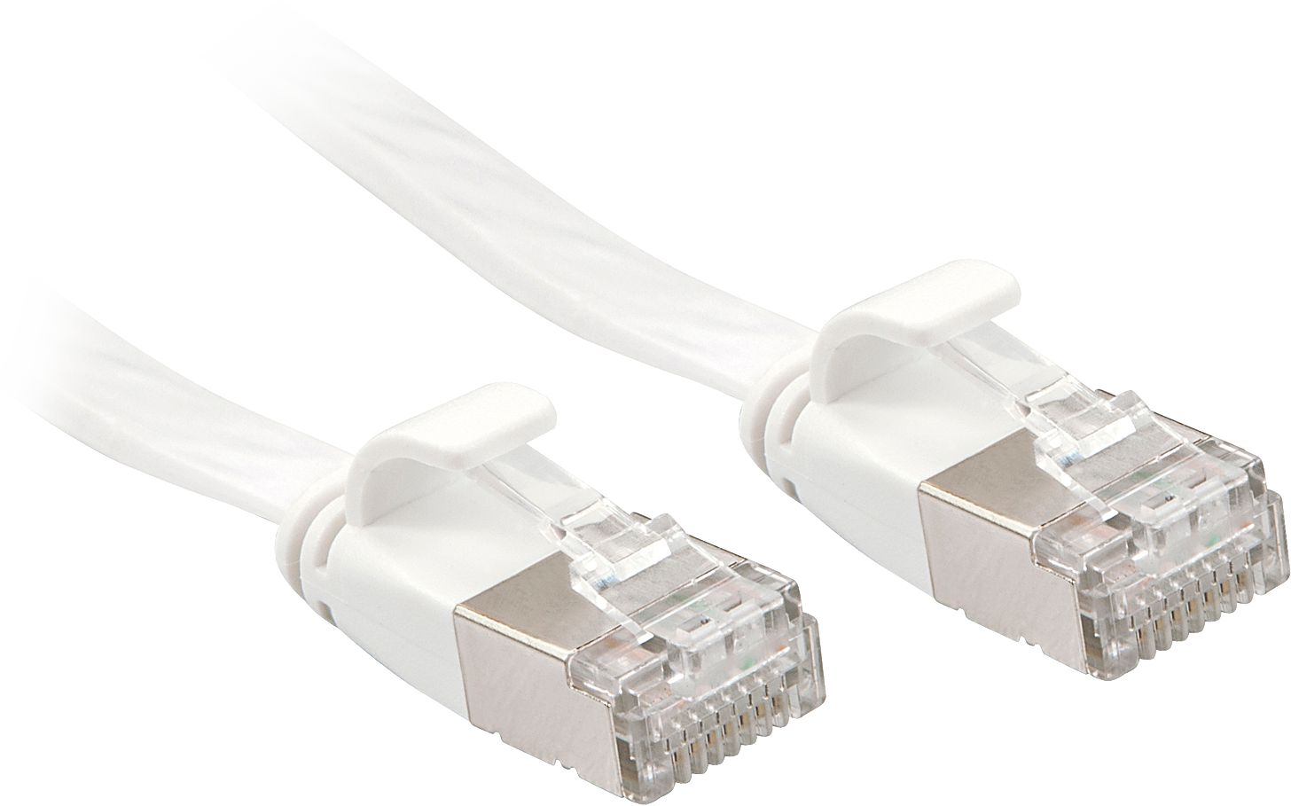 Lindy Patchcord płaski Cat.6A, U/FTP, biały 3m (47543)