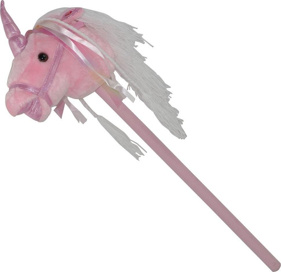 Jednorożec z dźwiękiem plastikowy kij różowy