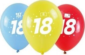 Balony okazjonalne z nadrukiem 18 28cm 3szt