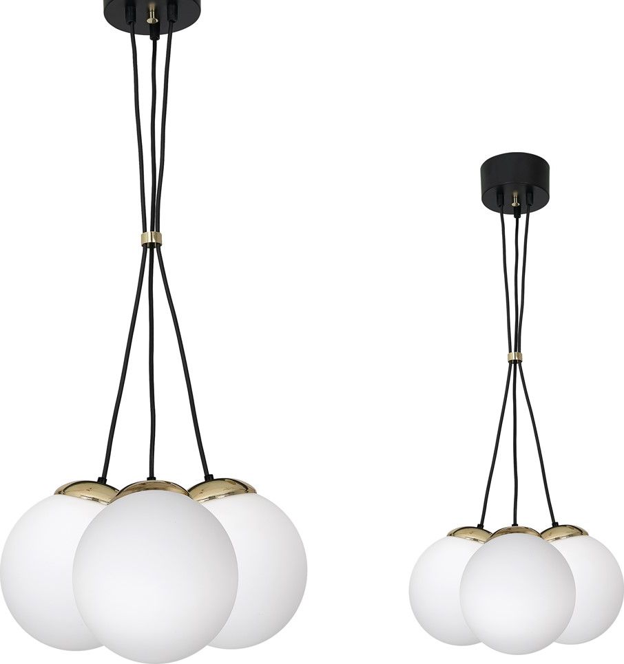 Lampa wisząca Milagro Nowoczesna lampa sufitowa biała Milagro SPARTA kule MLP6499